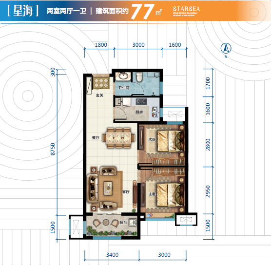 金輝·優(yōu)步星辰項(xiàng)目戶型圖